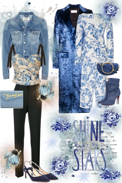 Blue Toile- Fashion set