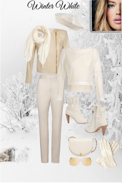 Winter White- Combinazione di moda