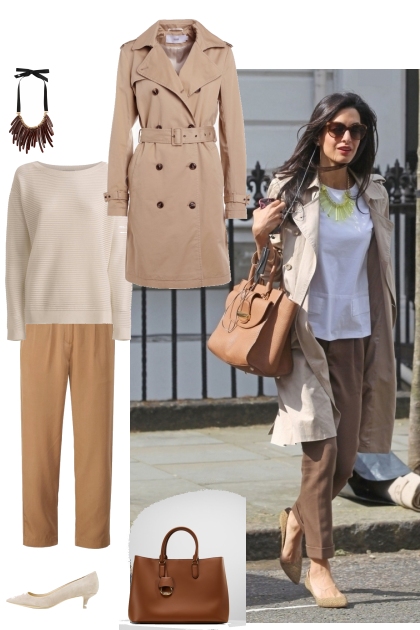 Inspired by Amal Clooney Trenchcoat- Fashion set