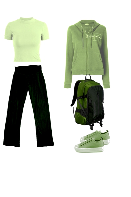 монохром green- Fashion set