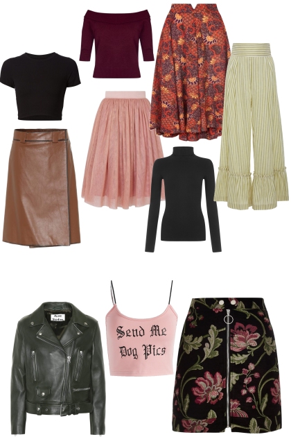 mix &amp; match leather &amp; tulle 