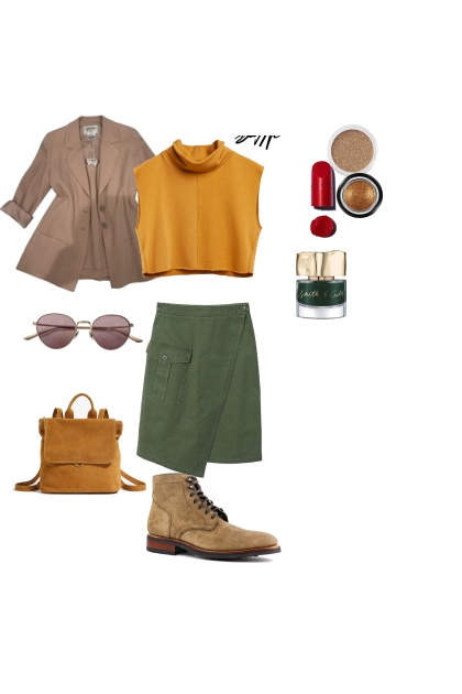 Green and gold- Fashion set