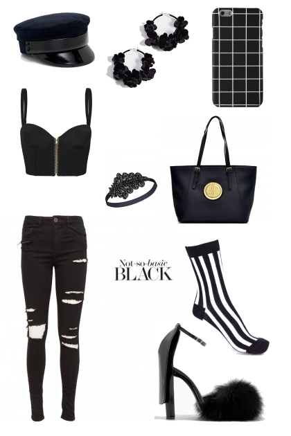 black color... to my liking- Combinazione di moda