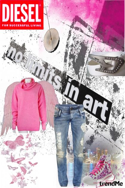 <3 Pink Diesel- Combinazione di moda