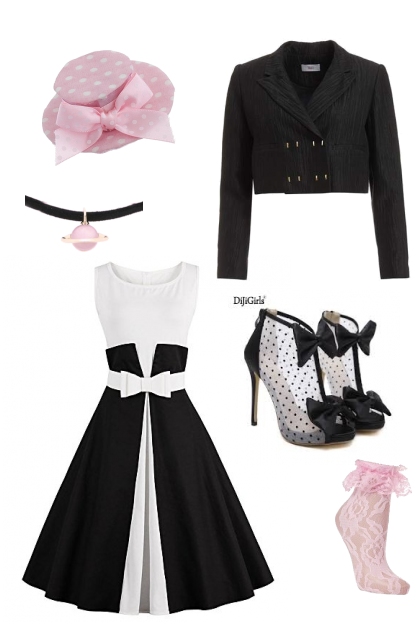 Black and Pink- combinação de moda