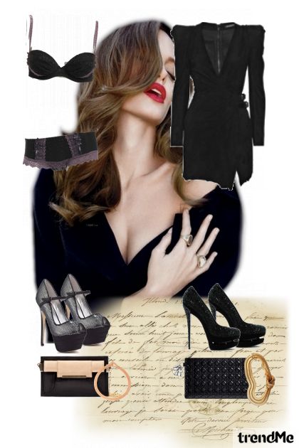 Black glamur- combinação de moda