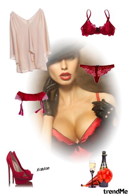 Sexy red- Combinaciónde moda