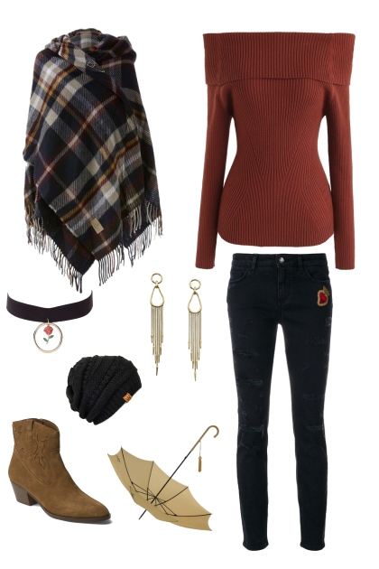 Rainy Fall Days- Combinazione di moda