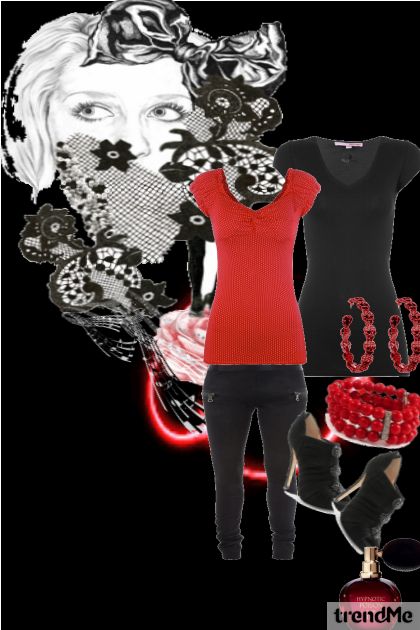 crveno crni svijet- Fashion set