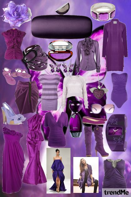violet - combinação de moda