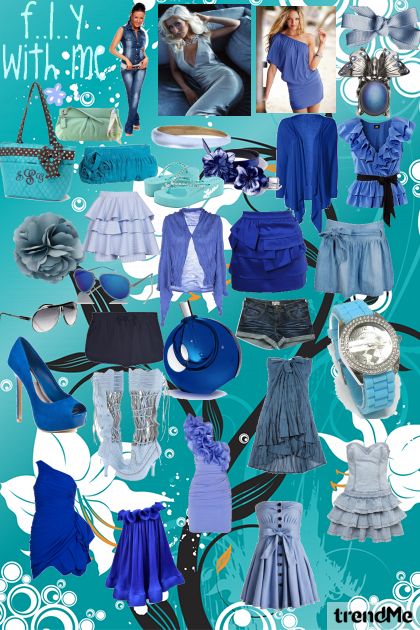 blue water- Combinaciónde moda