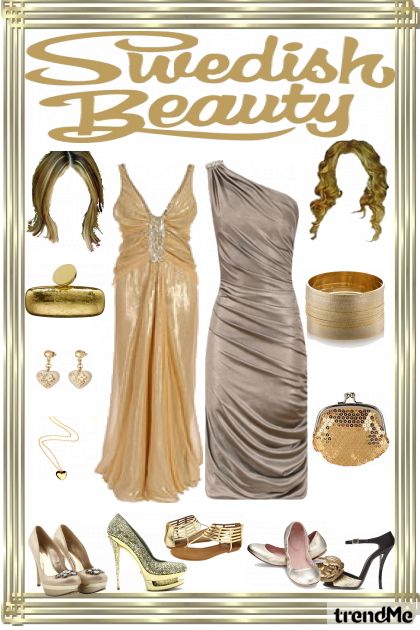 gold beauty- Fashion set