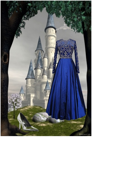 Blue princess- Combinazione di moda