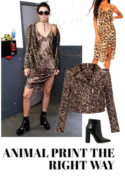 LOOK 1 ANIMAL PRINT- Fashion set