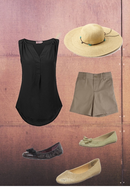 casual wear black and nude- Fashion set