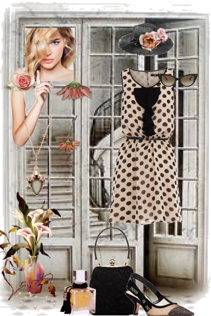 j - 9 - polka dots- Combinazione di moda