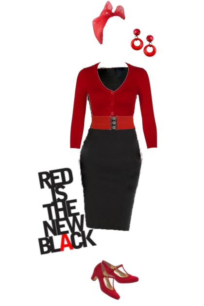 retro red- Fashion set