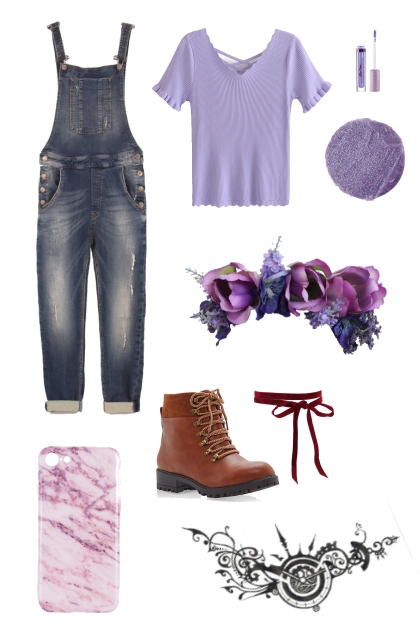 purple- Modna kombinacija