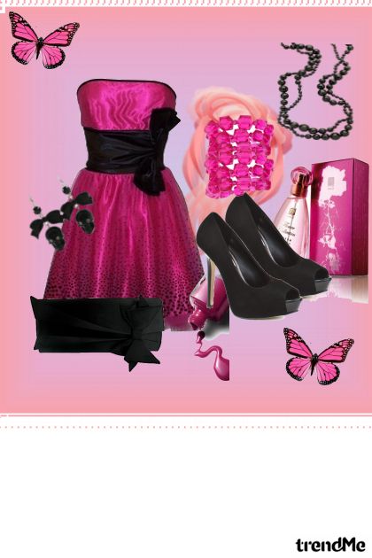 rozo crnilo- Combinaciónde moda