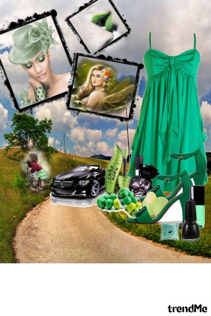 zelena maštaa- Modna kombinacija