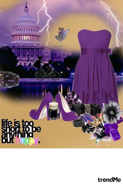 go to purple world- Fashion set