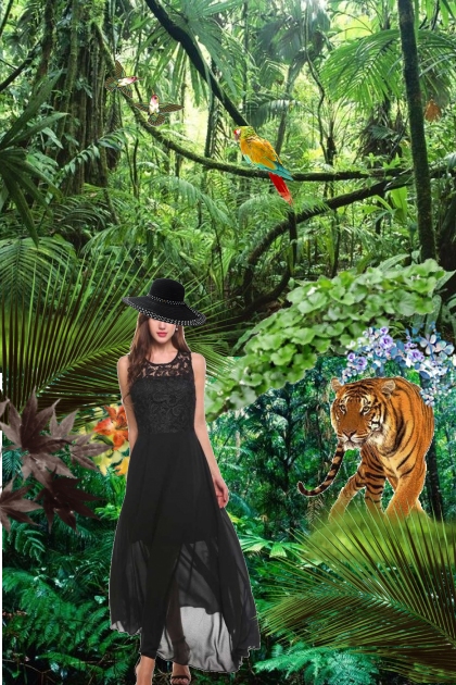 In the Jungle- combinação de moda