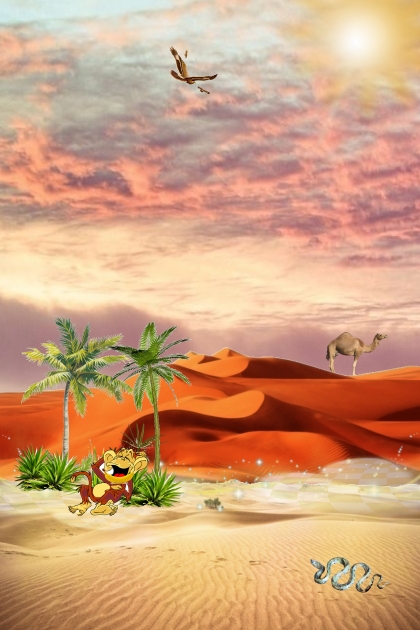 The Desert at Noon- Modna kombinacija