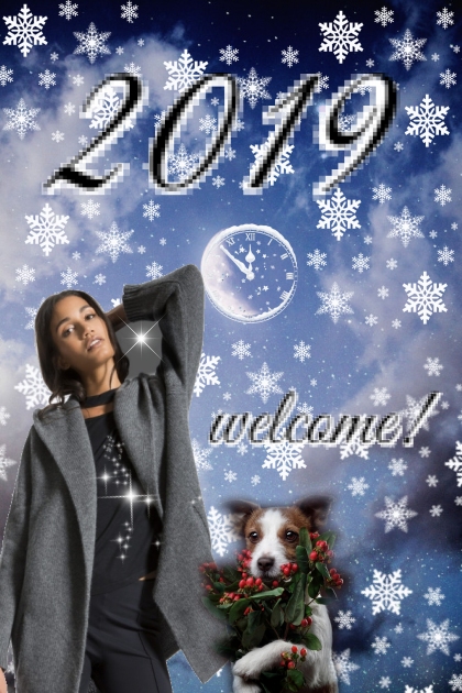 2019 welcome!- Modna kombinacija