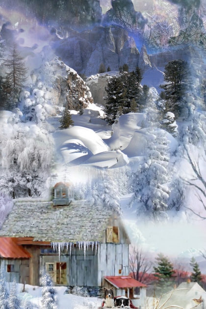 Winter landscape- Fashion set