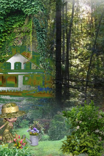 A cottage in the wood- Combinaciónde moda