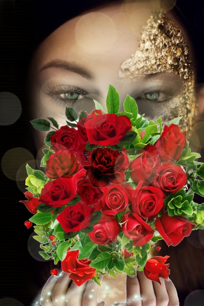 Sweet red roses- Combinazione di moda