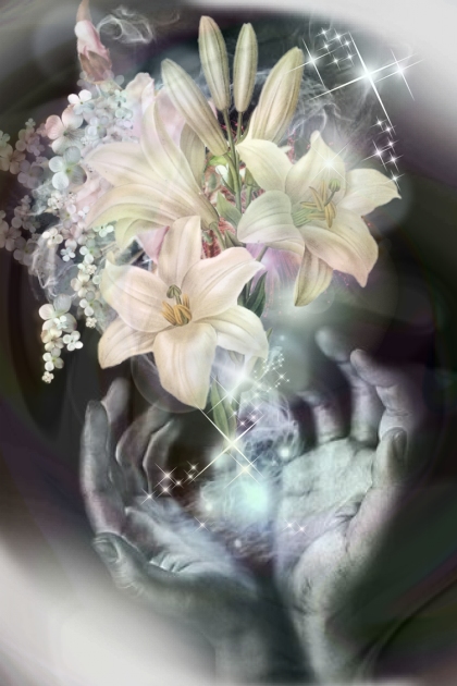 White lilies- Kreacja