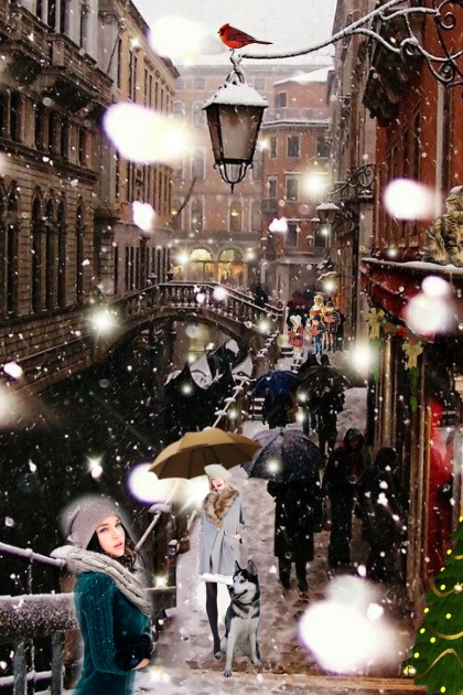 it is snowing- Combinazione di moda