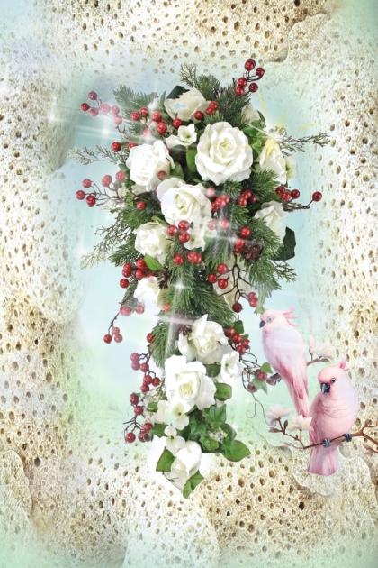 White roses- Combinaciónde moda