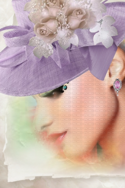 A lilac hat