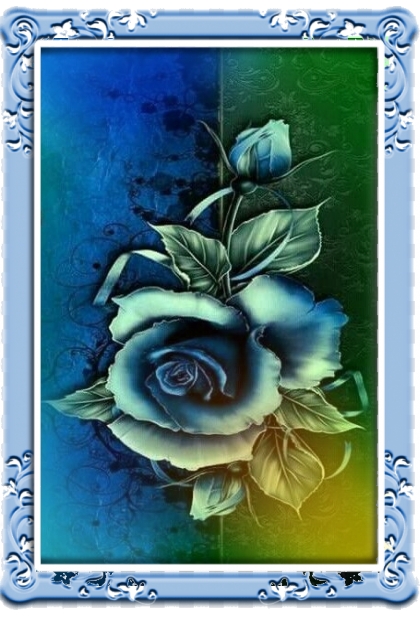 Blue rose- combinação de moda