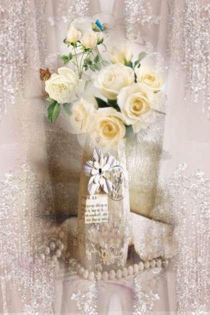 Roses, white roses- Fashion set