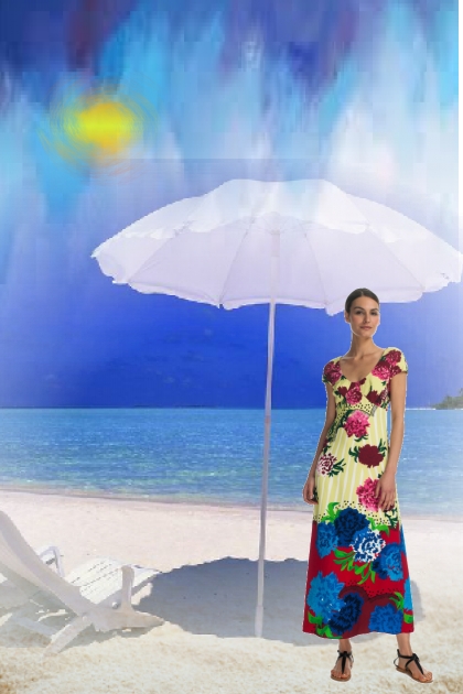 On a sunny day at the sea- Combinazione di moda