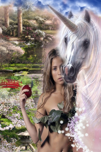 A girl with a unicorn- combinação de moda