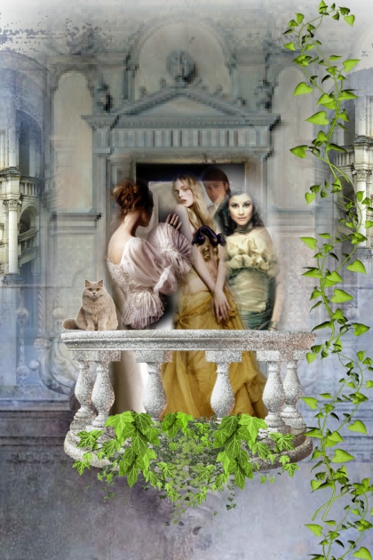 A scene on the balcony- Модное сочетание