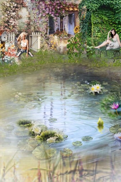 A cottage by the pond- Combinazione di moda