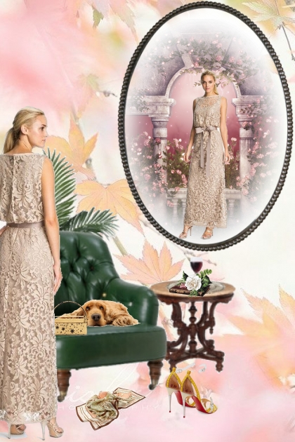 Lace dress- Модное сочетание