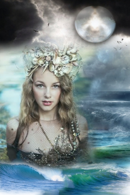 Mermaid in moonlight- combinação de moda