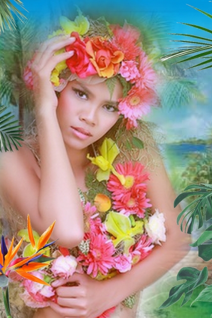 A tropical beauty- Fashion set