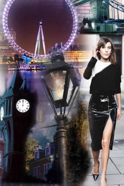 At midnight in London- Combinaciónde moda