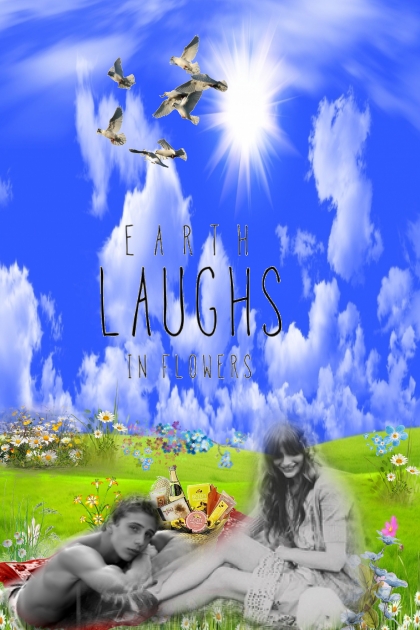 The Earth laughs in flowers- combinação de moda