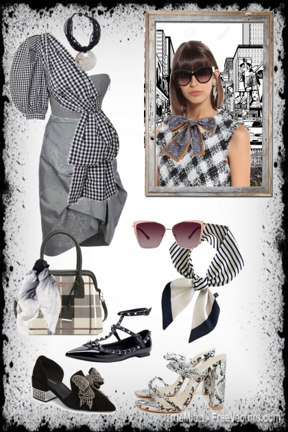 Checkered pattern- combinação de moda