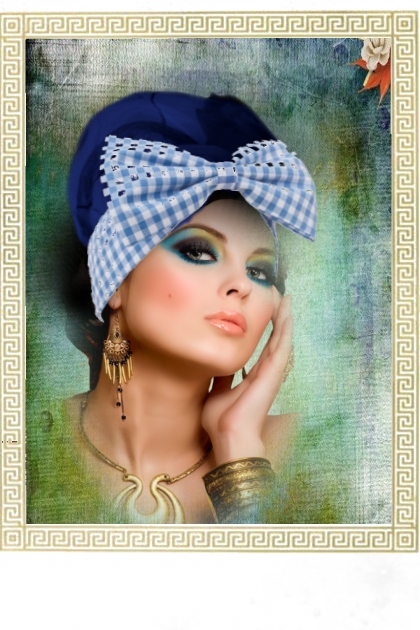 A lady in antique jewels- combinação de moda