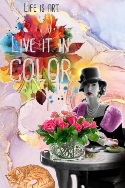 Life in colour- combinação de moda