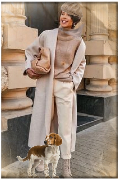 In beige- Fashion set